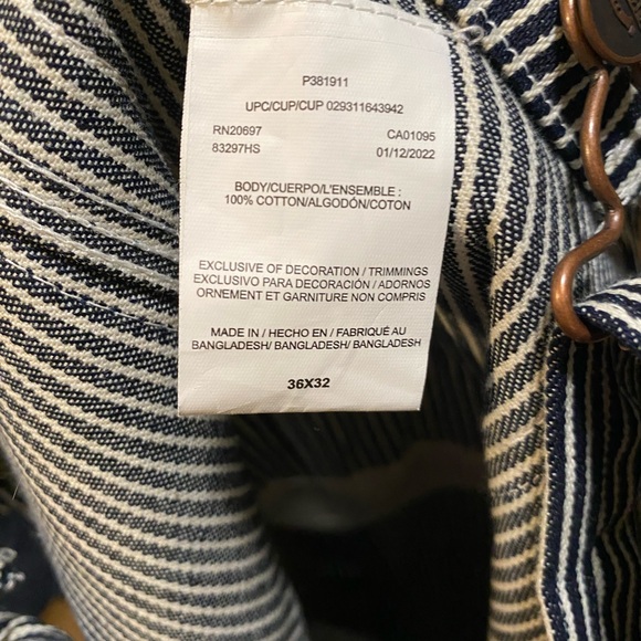 Dickies Men’s Hickory Striped Coveralls NWT - Picture 6 of 8